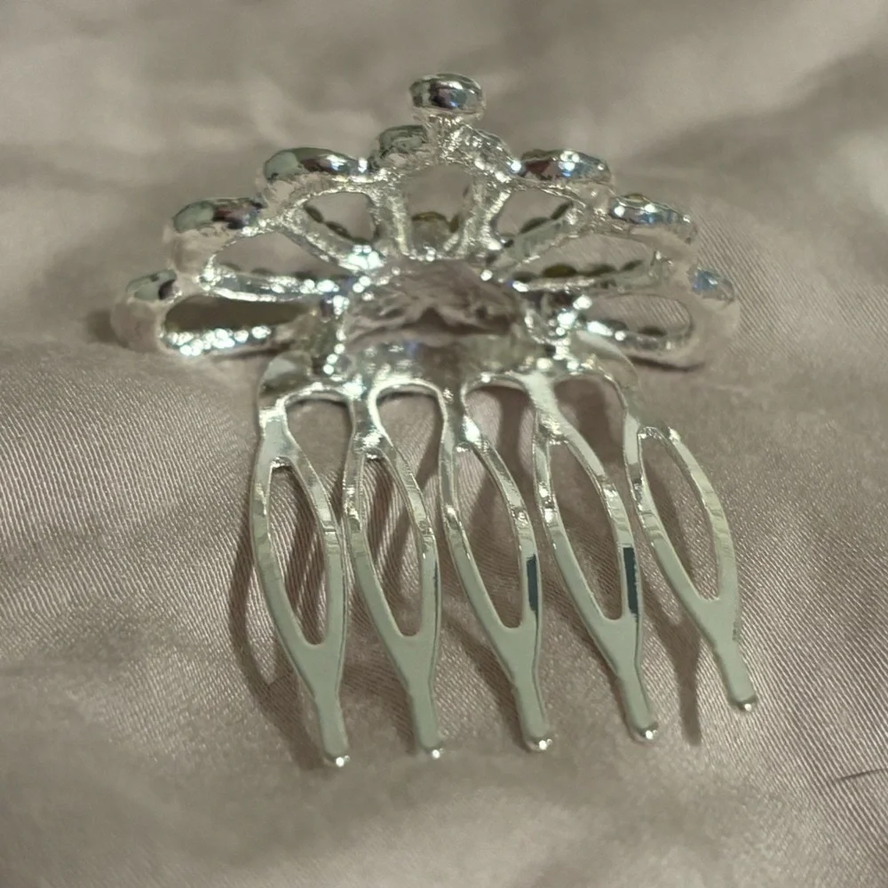 Mini Rhinestone Tiara Hair Comb | Flower Girl Hear Comb Tiara NWT